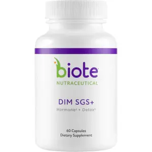 Biote Nutraceuticals DIM SGS+ Hormone + Detox 60 Capsules Comprehensive Nutritional Supplement for Hormone Support and Detoxification