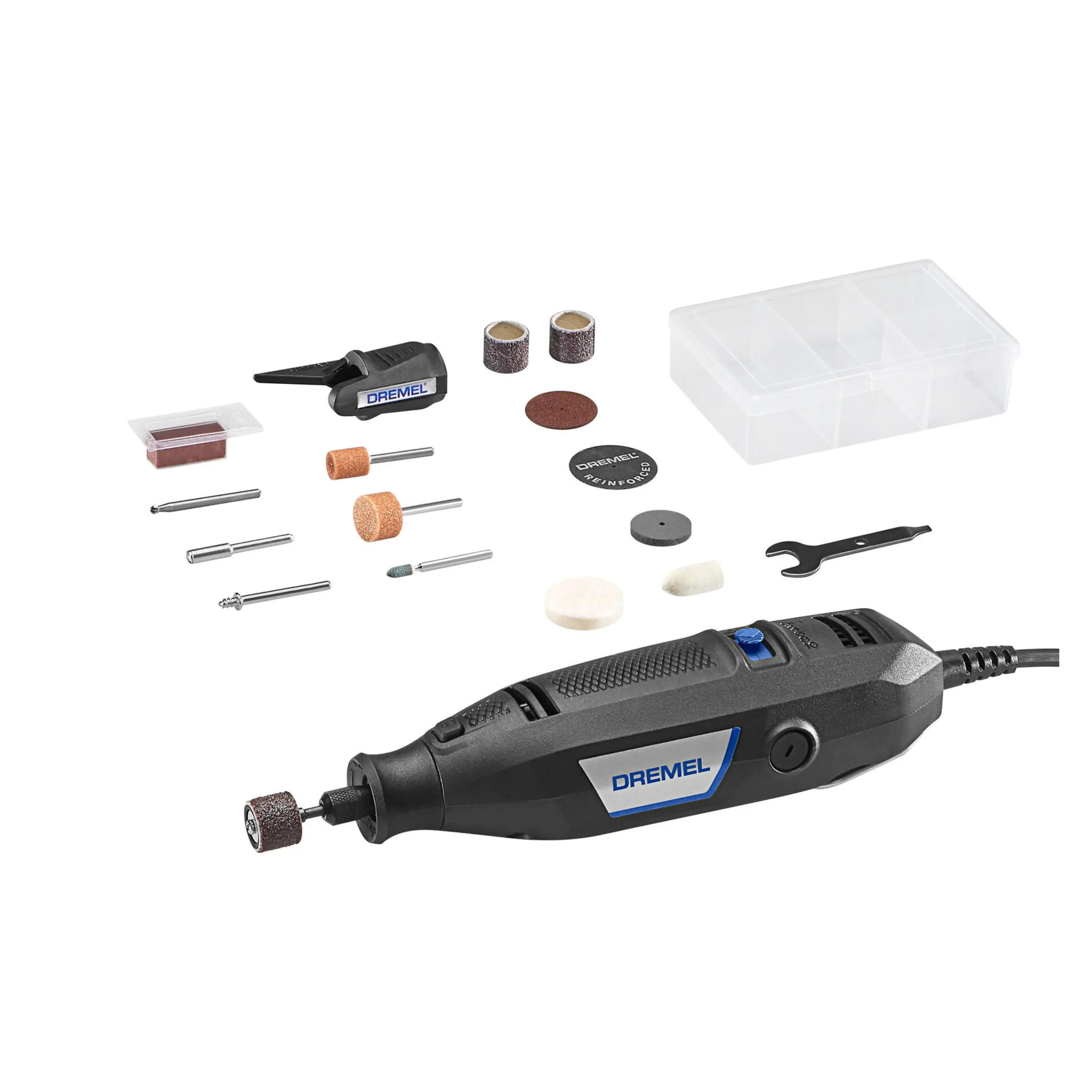 Dremel 3100-1/15 Easy-to-Use Rotary Tool - 1.2A Motor, 6ft Flexible Cord, Ergonomic Design, Recycled Plastic Build, 15 Accessories, 1 Attachment, 1.2 Amp Motor, 6-Foot Cord