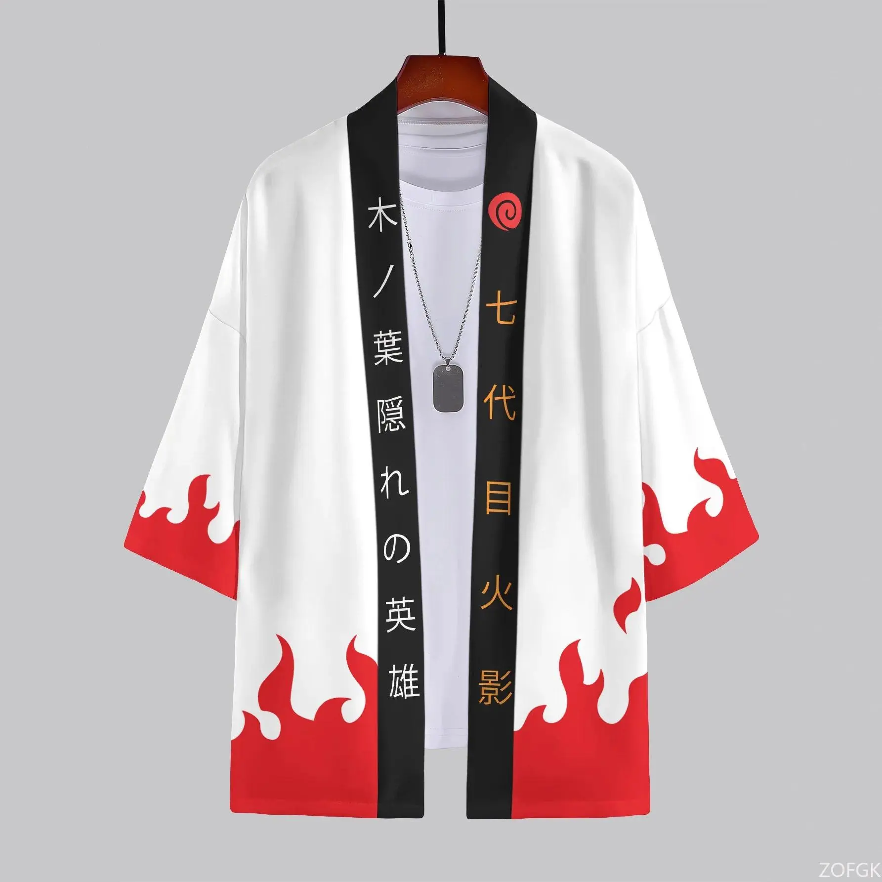 Anime Animation Ninja New 3D Printing Pattern Cardigan Casual Kimono Half Sleeve Top in Summer 2025