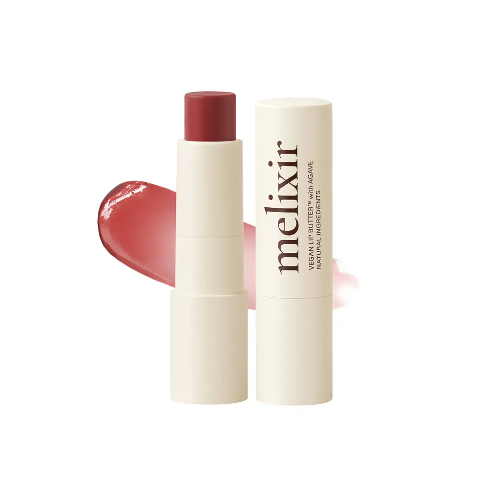 Melixir Vegan Lip Butter  - Shea & Oil-Infused Compact Daily Moisturizer, Bee-Free, Petrolatum-Free, Plant-Based Balm to Hydrate Dry, Cracked Lips