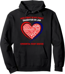 Daughter In Law CHD Awareness Month Products Heart Disease Pullover Hoodie - Armandoand Shop 88B0DSWFMSZS