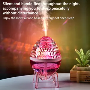 Crystal Starry Sky USB Humidifier, Usb Powered Humidifier, Egg-Shaped Colorful Ambiance Light, Silent Spray Large Capacity, Desktop Humidifier, Air Humidifier