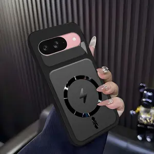 Lightning Bolt Design Gloss MagSafe Compatible Shockproof Protective Cover with Precision Magnet Ring for [Google Pixel 9 Pro] 952