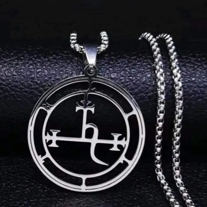 Lillith Sigil Necklace | Unisex Wiccan Jewelry | Dark Feminine Deity