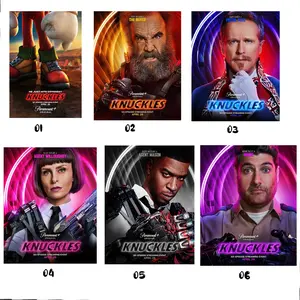NEW Movie, Knuckles The Series Movie Poster, Movie April 2024 Poster