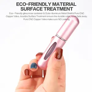 5ml Refillable Mini Perfume Spray Bottle - Portable Travel Size, Compact Leak-Proof Container, Airplane-Friendly, Unisex Accessory - Ideal Gift for Friends, Lovers & Family