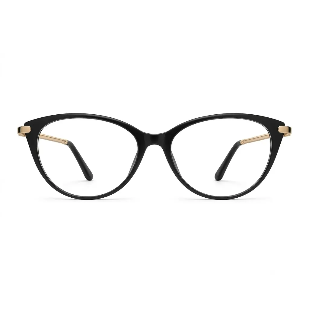 Women's vintage cat-eye reading glasses - high-definition lenses, high-quality comfort, with spring temples, durable plastic frame, stylish accessory, high-quality lenses