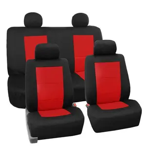 Premium Waterproof Motorcycle Seat Covers, Full Set Red, Car Cushion, Auto Seat Protectors, Seat Protectors Cushion, Car Seat Cushion
