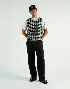 Layne Houndstooth Sweater Vest