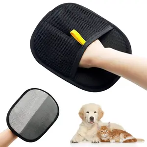 Pet Fur Removal Glove Electrostatic Hair Removal Reusable Carpet Dust Sticky Dual-Way Static Brush Dog & Cat Fur Remover