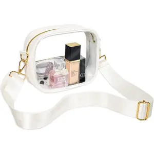 Clear Bag Stadium Approved, Clear Crossbody Bag with Removable and Adjustable Strap for  Concert Event