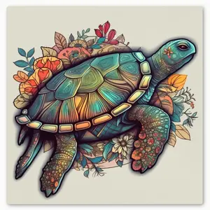 Turtle Vinyl Decal Sticker for Car, Laptop, Tumbler and More. # 006081 Vinyl Decal Sticker for Car Window, Laptop, Tumbler and more. #PR-Turtle