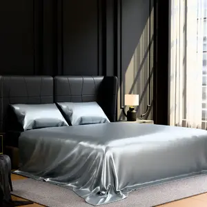【TikTokShopBlackFriday】Satin-Look Polyester Bedding Set Bed Sheets Set – 4-Piece Silky Bedding for Bedroom, Guest Room, Dorm & Hotel – Twin, Full, Queen, King Sizes with 15-Inch Deep Pocket – Luxurious Soft, Wrinkle & Fade Resistant, Easy Care