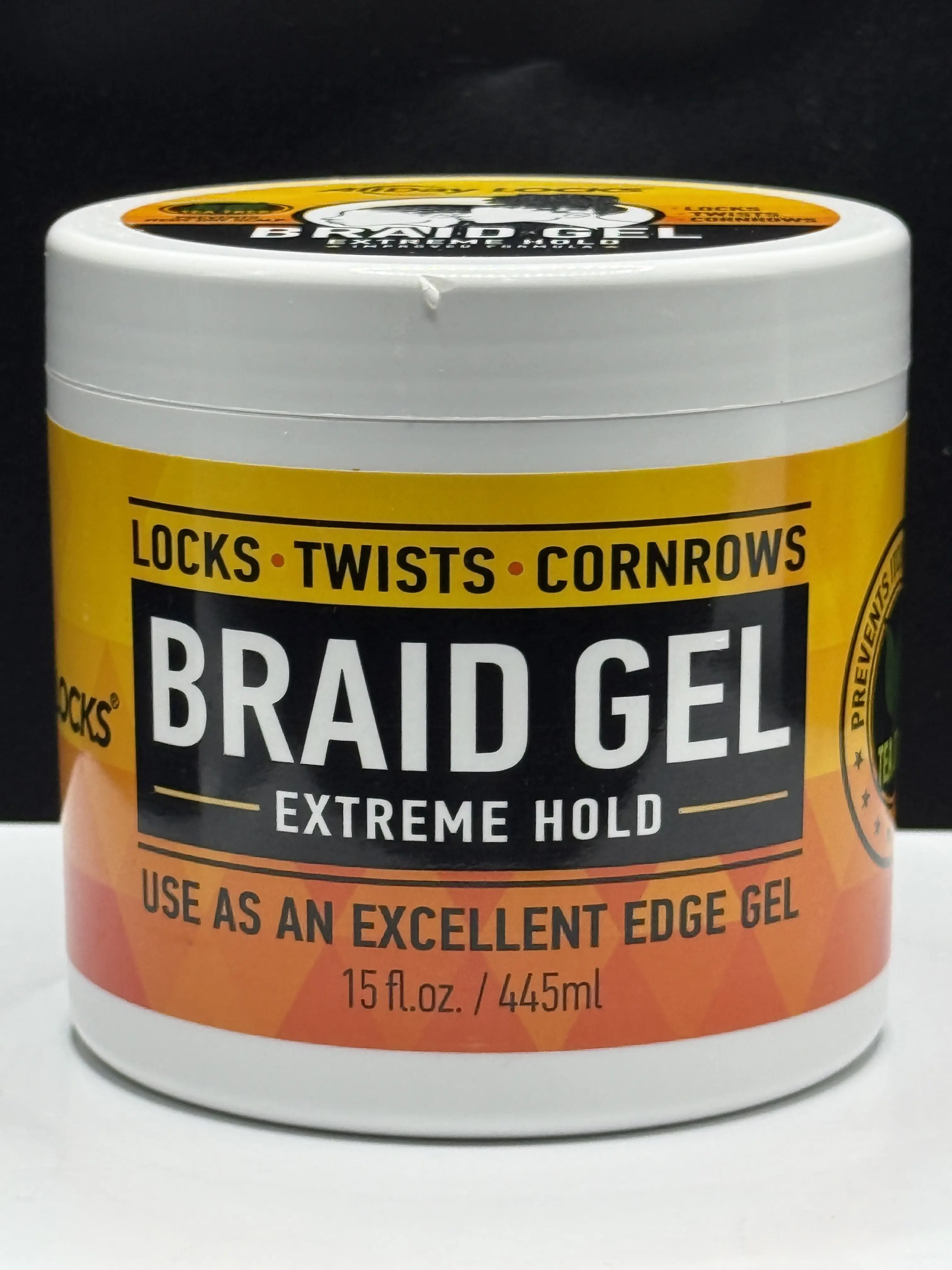 BRAID GEL EXTREME HOLD 16OZ FOR LOCKS, TWISTS, CORNROWS. USE AS AN EXCELLENT EDGE GEL.
