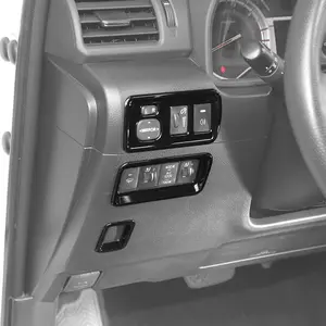 For 2010-2023 Toyota 4runner Rear View Mirror Button Adjustment Decoration Cover Trim Bezel tiktok shop caraccesories decorative automotive accessory black carbon fiber car interior sticker kit accessory