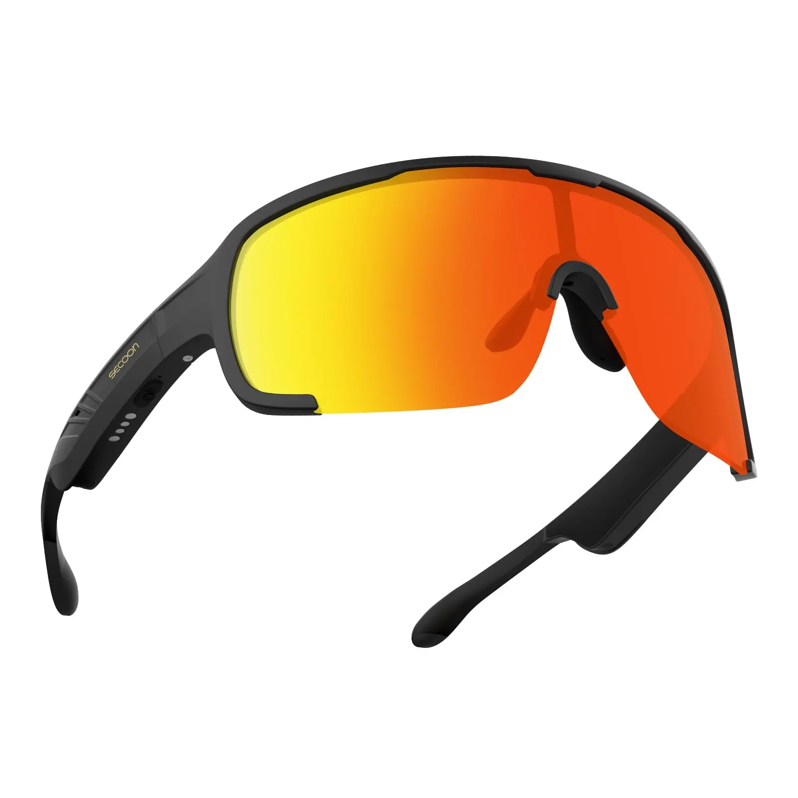Unisex Adult Wearable Bluetooth Audio Safety Sunglasses - Durable Wireless Modern Comfortable Wearable Smart Glasses, Outdoor Music Player, Hands-Free Voice Calls, Phone & Electronic Device Compatibility, Work, Unisex Adults