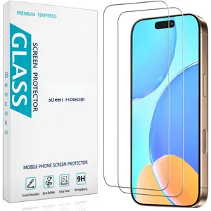 (2 Pack) Designed for  17 Pro Max 6.9 Inch Tempered Glass Screen Protector, Full Coverage, Anti Scratch, Bubble Free