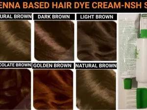 Henna Hair Dye Cream Kit-Dye Gray and White Hair or Change Hair Color-Black-Brown-Blonde Red-Long Lasting Permanent Hair Dye Colors