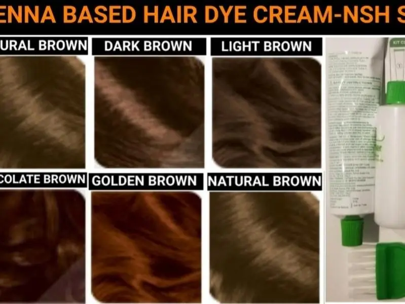 Dye Gray Hair Brown-Red-Blonde and Black with Henna Hair Dye Cream or Change Hair Color at Home-Permanent Long lasting Hair Dye Color Kit-Silicone Free-Organic-Suitable for Women-Men-All Genders