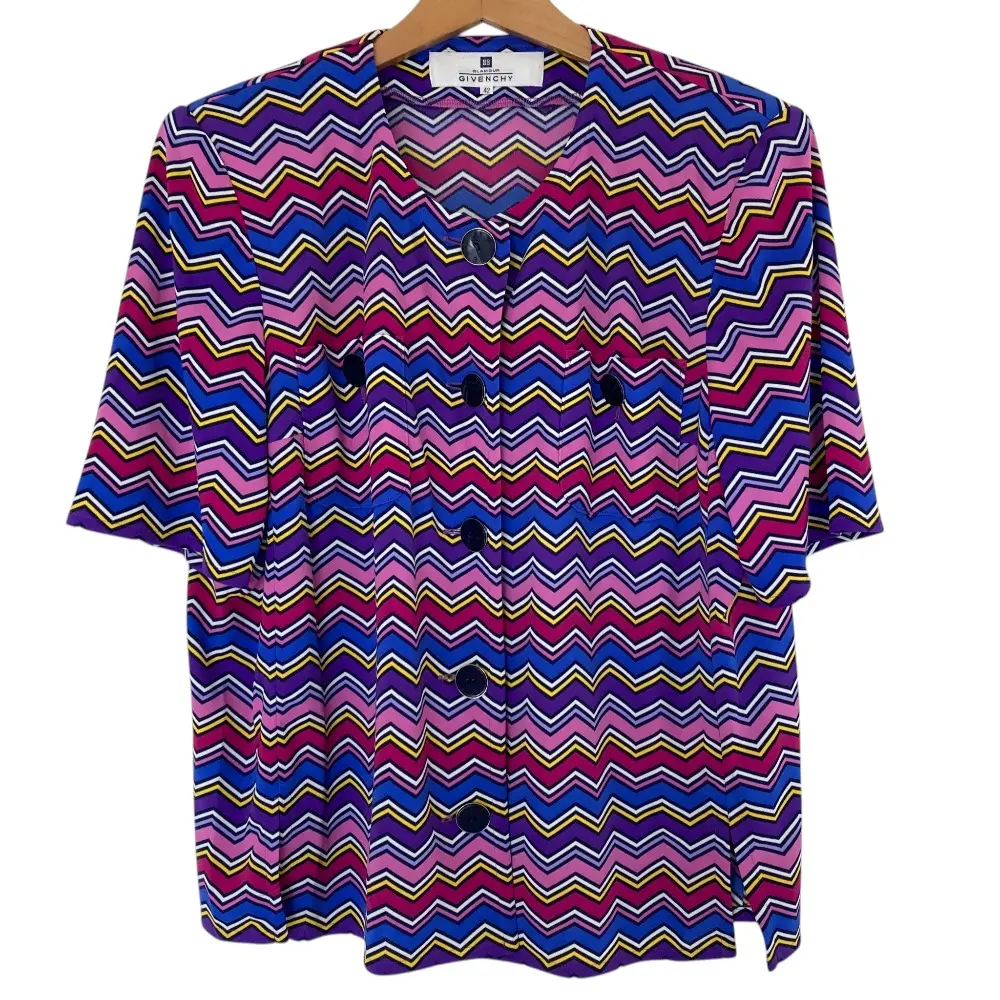 Pre-owned GIVENCHY Other Small Leather Goods Lapin Chevron Short Sleeve Jacket