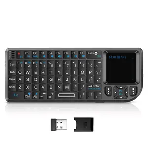 Mini Keyboard with Touchpad, Bluetooth + 2.4G Dual-Mode Ultra-Thin Portable Keyboard | Rechargeable Keyboard for Tablet/PC/phone/TV, Suitable for travel, office, and home use（infrared）