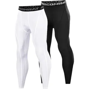 Men’s Compression Pants, Leggings Running Tights Workout Base Layer for Basketball Sports Athletic Gym Soccer
