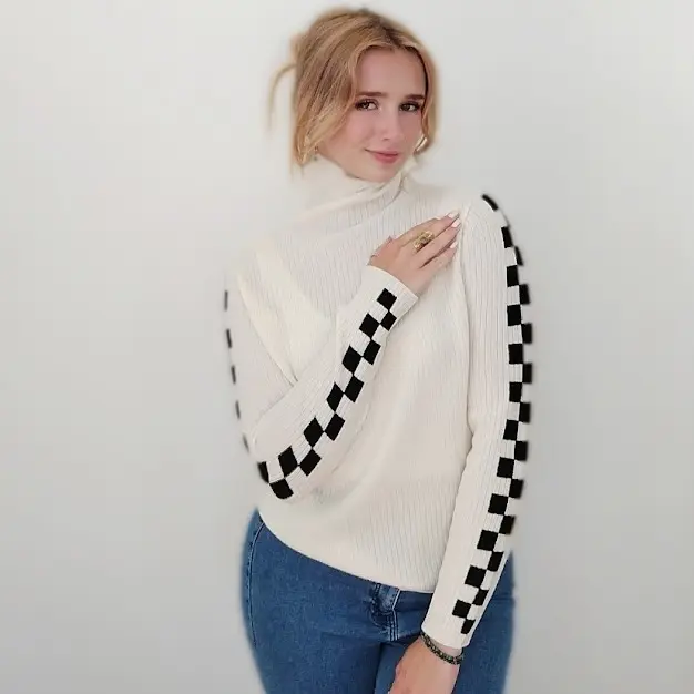 100% Wool Cream Sweater