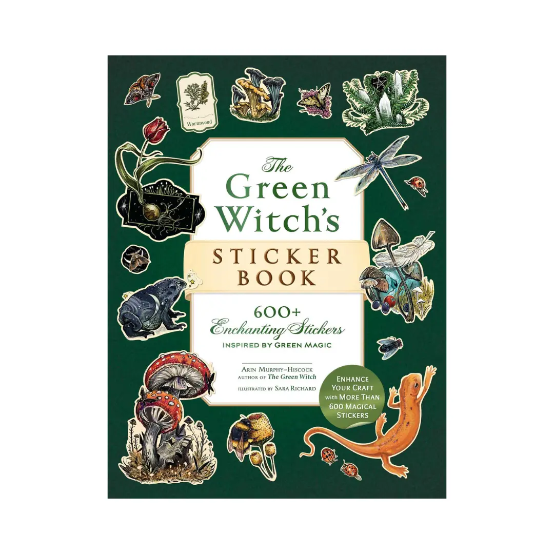 The Green Witch's Sticker Book, Lifestyle & Hobbies Crafts-DIY Themed Stickers Collection for Book Enthusiasts