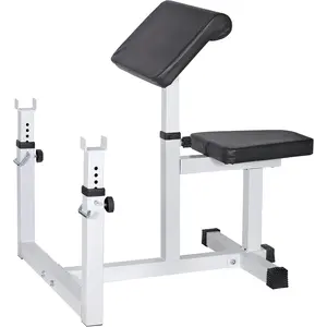 Preacher Curl Weight Bench Seated Arm Isolated Barbell Dumbbell Biceps Station  Gym Max load 450lLBS