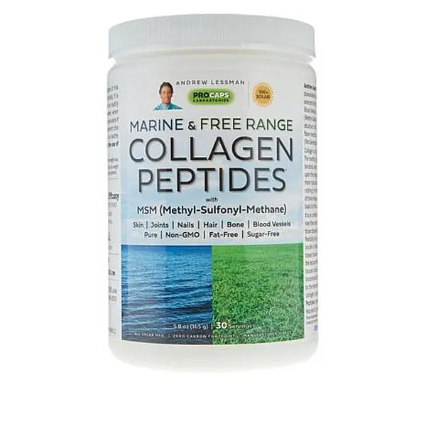 Andrew Lessman Marine and Free Range Collagen Peptides with MSM - 30 Servings