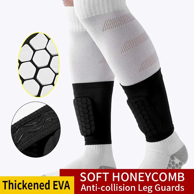 Mini Soccer Shin Guards with Built-in Sleeves for Men, Women & Teens, Small Lightweight Breathable Shin Pads, High-Level Player Protection
