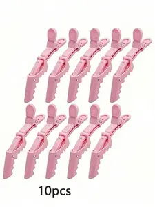 10pcs Multi Functional Hair Clip With Crocodile Clip And Hair Styling Clip Positioning Partition, Suitable For Hairdressers And Professional Hairstylists, Women's Plastic Anti Slip Hair Clip, Professional Salon Hair Clip, Hair Styling Clip With Crocodile