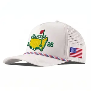 VALERIE Masters 2026 Embroidered Golf Hat – Augusta Inspired Golf Trucker | USA Flag Golf Cap | Golf Tournament Gift