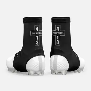 SLEEFS Philippians 4:13 Football Spats / Cleat Covers – Compression Ankle & Cleat Protection