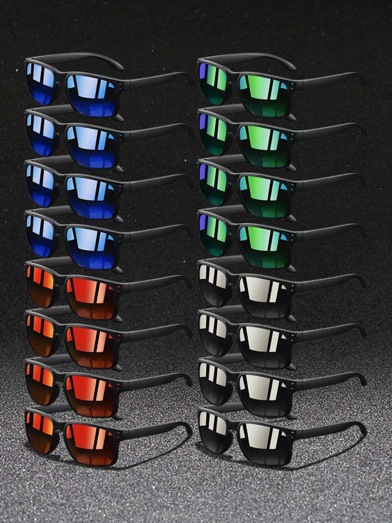 16pcs fashion retro metal rivet decoration glasses,Unisex,suitable for both men and women,provide multiple color options,nose pad adopt rubber material,comfortable fit closely design,Ideal choice for daily wear
