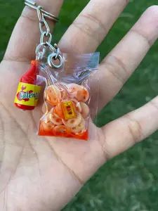 Churritos con salsa Keychain addiction