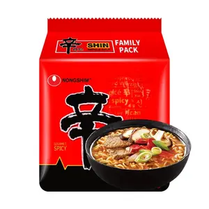 NONGSHIM Korean Spicy Shin Ramen - Instant Noodle Soup, 4 Packs* 4.2oz