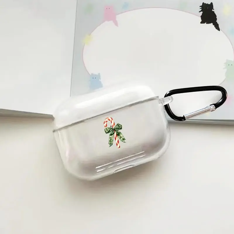 Cute Christmas Themed AirPods Case, Decorative TPU Earphone Protector Cover, Earphone Protective Case Compatible with AirPods 1/2/3/Pro Series