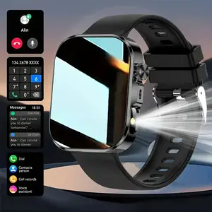 2025 Durable Smart Watch with 2.01-inch HD Screen Magnetic Charging Wireless Calls Pedometer Calorie Tracker Weather Display 5 Sports Modes Compatible with Android iPhone Stylish Multifunctional for Men Women Wearable Smartphone Black