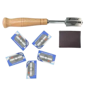 Lame Bread Scoring Tool with Blades & Leather Cover