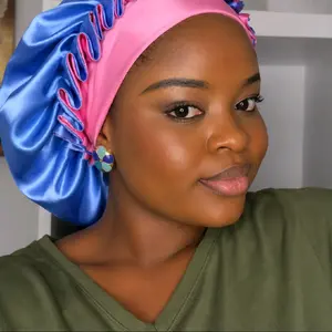 3in1 Pink & Blue Luxe Bonnet