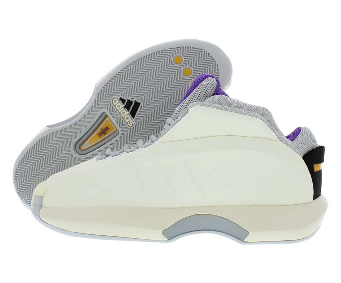 Adidas Crazy 1 Mens Shoes, Color:Cream/Grey