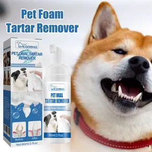 Pet Mouth Cleaning Foam Natural Plants Tartar Remover Cleaning Bad Smell Tongue Pet Accessories Dogs And Cats Oral Cleanse Foams Cleaner