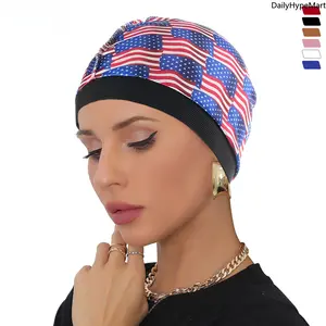 Women's Heatless Satin Sleep Cap - Elastic Wide Brim, Fashion Beauty Protection Wrap Turban Hat