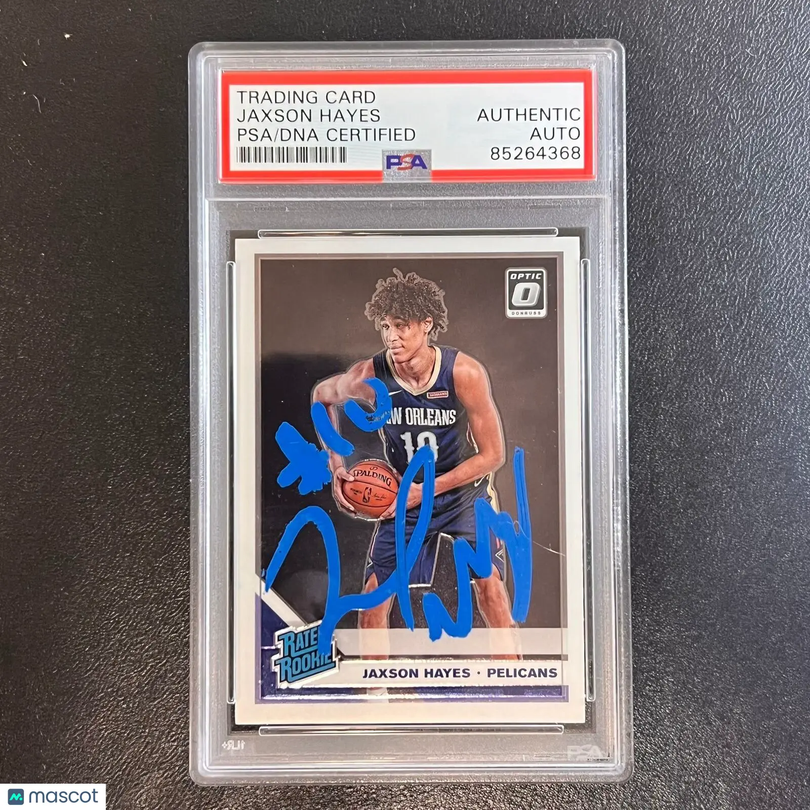 2019-20 Panini Donruss Optic Basketball #190 Jaxson Hayes Signed Card AUTO PSA S