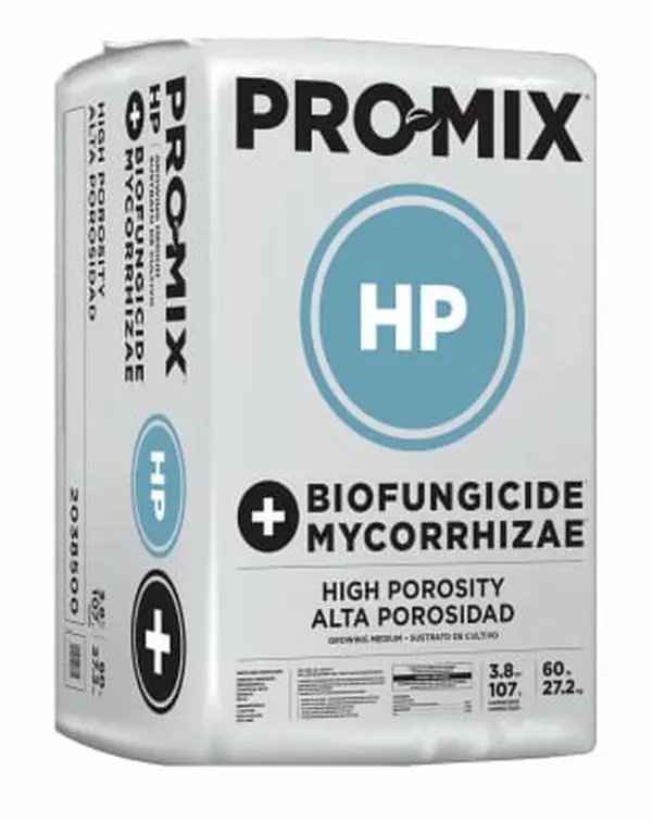 Premier Horticulture Pro Mix HP Pre-Packed Growing Mix Soil for Growers, 3.8 cu ft Compressed Bale with Mycorrhizae, Coarse Perlite, Fibrous Peat Moss, High Porosity, Drainage Boost, Lower Water Retention (Mulches & Planting Media)