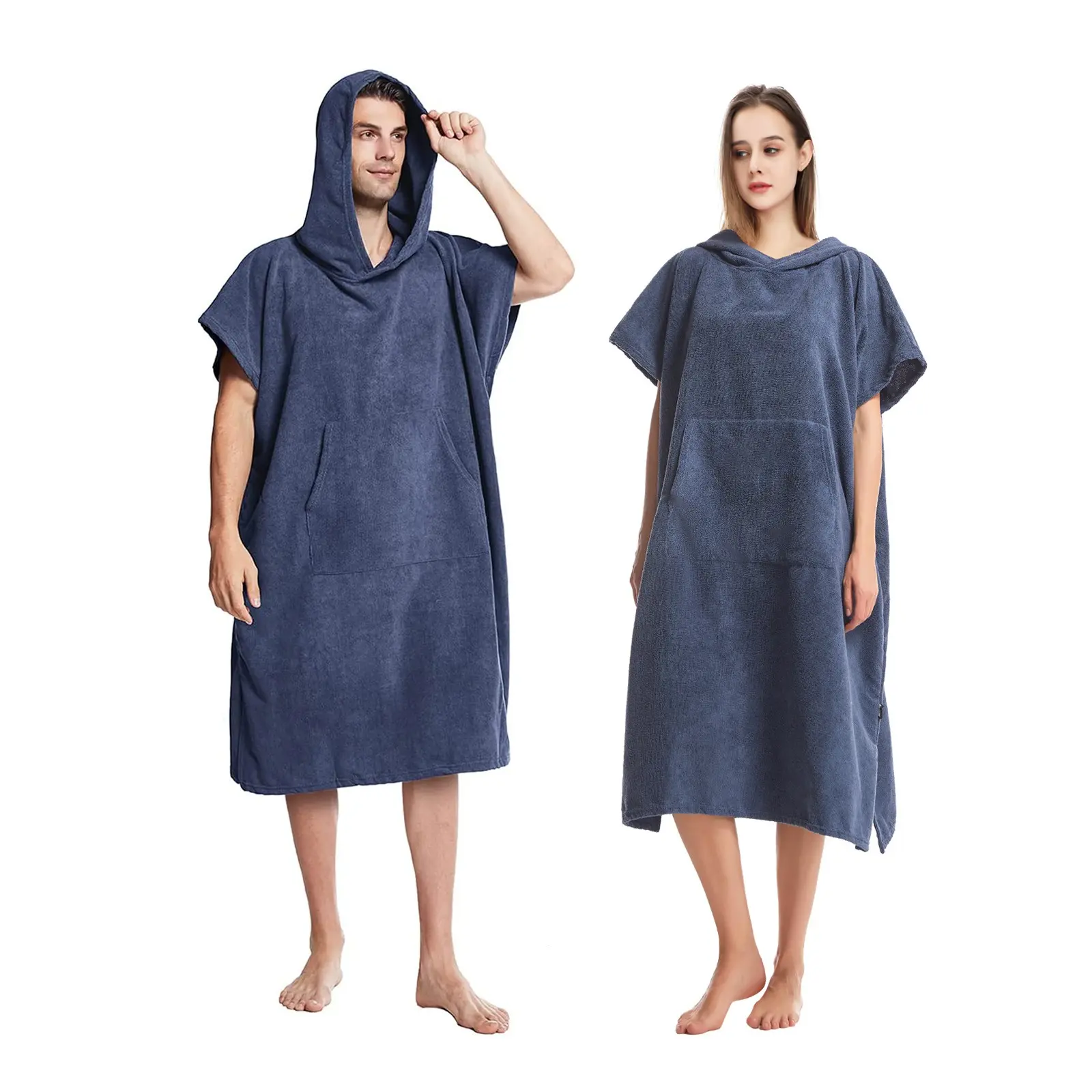 1pc Microfiber Changing Robe with Hooded Design and Convenient Pockets, Quick-Dry Warmer Changing Towel Wrap for Men and Women, Unisex Fit, Perfect for Camping, Surfing and Swimming.