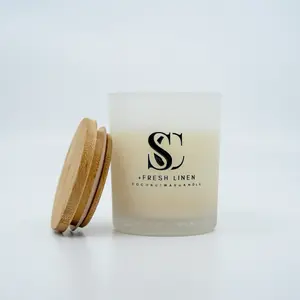 Fresh Linen Sensational Candles 7oz - Cozy Aroma Decor Scent with White Musk Clean Ozone & Soft Florals for Home Decor and Ambiance Creation - Freshener, Decoration, Perfume, Scented, Ornaments, Room