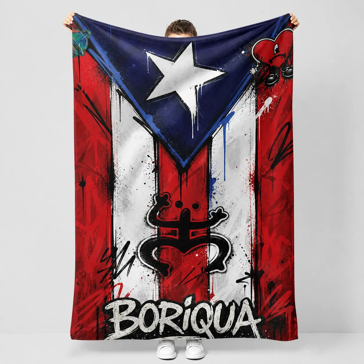 60x36 GIANT Puerto Rican Boriqua Flag Cape