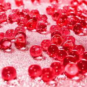 10000 Count Vase Filler Beads Gems Water Gel Beads Growing Crystal Pearls Wedding CenterCount Decoration (Red)